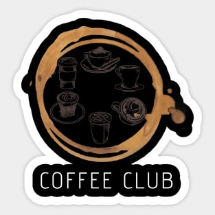 Coffee Club Sticker